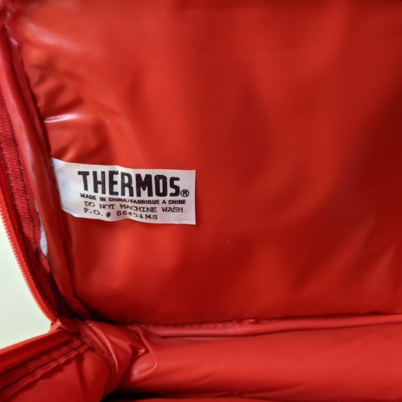 Price Firm: Vintage 1991 "Batman the Dark Knight" Soft Vinyl Lunch Box & Thermos - Picture 5 of 5